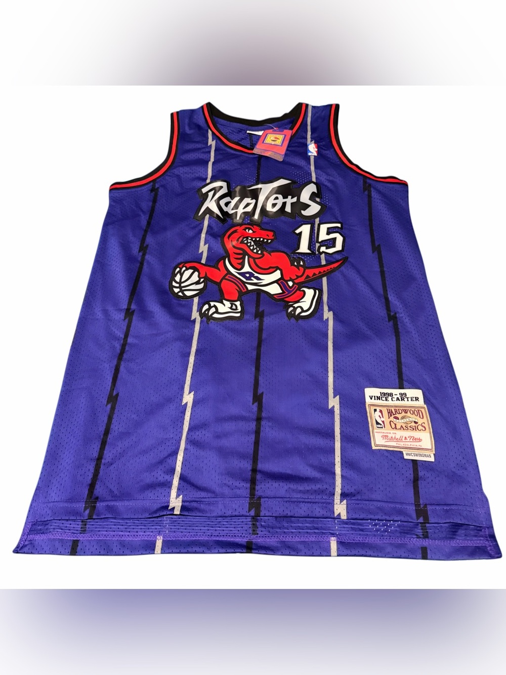 Mitchell & Ness Purple Toronto Raptors Vince Carter #15 Jersey